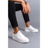 Aradım Taradım SLW151 Beyaz Boost Bağcıklı Cilt Erkek Günlük Sneaker Ayakkabı