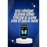 Arama Cevaplayabilen Akıllı Saat Bluetooth Bağlantılı Sosyal Medya Girişli - Çok Renkli - Standart - Orjinal