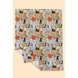Arancione Co. Arancione Co Sevimli Kediler Water Repellent,yer/ Mama Sandalyesi Altı,aktivite,yemek ve Oyun Örtüsü - Renkli - 145 x 100 cm