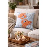 Arancione Co Çift Tarafı Baskılı Kırlent Kılıfı 6AOD47 - 45 x 45 cm - Çok Renkli