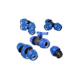 ARANGÜL 32mm Sulama Borusu Tamir Seti (2 Kaplin Manşon, 2 Dirsek, Te, Tapa, Vana)
