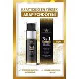 Arap Makyaj Dünyası Yoğun Kapatıcı Fondöten Light SPF 15 Güneş Koruyucu 30 ml Pratik Uygulama