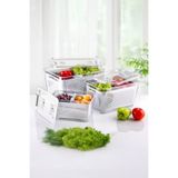 Arar Home 2.5 Litre Süzgeçli Bölmeli Organizer Buzdolabı Hava Geçirmez Saklama Kabı