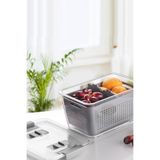 Arar Home 5'li 9 Litre Süzgeçli Bölmeli Organizer Buzdolabı Hava Geçirmez Saklama Kabı