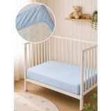 Aras Bebe Lastikli Bebek Çarşafı 70x120 - Mavi