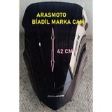 Aras Moto Bajaj Dominar 250 -400 Füme Ön Cam Siperlik ,Biadil Marka Tur Camı 42 Cm (2017-2024)