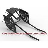 Aras Moto Bajaj Dominar 400-D250-400Ug Uyumlu Çanta Demiri+Yan Çanta Demir 3Lü Set Topcase (2017-2024)-