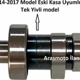 Aras Moto Bajaj Pulsar Ns 200 ,Rs 200 Uyumlu Eksantrik Mili Tek Yivli Kam Euro3 Yan Sanayi 2014-2017-