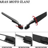 Aras Moto Motosiklet Kanat Ayna ( Yarasa Ayna ) Uyumlu Modeller İlan Detayında-
