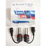 Aras Moto Pulsar Rs 200 Led Far Ampul Photon 2 Adet Takım H11 Fansız Led Xenon Buz Beyaz 12V-24V Supermoto