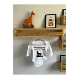 ARASBASKIEVİ ORGANİK %100 PAMUKLU TÜRK BALASI KURT OLUR BASTIĞI YER YURT OLURBebek Body Beyaz Badi Çıtçıtlı Zıbın