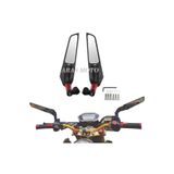 ARASMOTO Katlanır Kanat Dikiz Ayna Scooter Ve Gidondan Aynalı Tüm Motosikletler Ve Atv Uyumlu - Arasmto