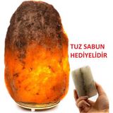 Arasta Tuzcusu Tuz Lambası 4-6 kg Ağırlığa Sahip Tuz Sabun - Beyaz - Sarı