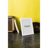 Araste 15CM x 21CM 2 Adet Resim, Fotoğraf, Çerçevesi Ayarlanabilir Ayaklı - Beyaz - 15x21