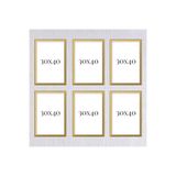 Araste Çerçeve & Dekorasyon Altılı 30x40 Çerçeve ( Postersiz ) - Bos1014