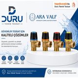 Aravalf Ara Valf 3/4" Sabit Ayarlı Emniyet Ventili - 6 BAR
