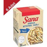 Araz Et Sana Krema 200 ml x 6 Adet - Yemek ve Tatlılar Için - 1 Adet