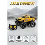 Arazi Canavarı 1:14 Ölçülü 25.5 Cm Uzaktan Kumandalı Full 4 Fonksiyonlu Arazi Arabası Oyuncağı