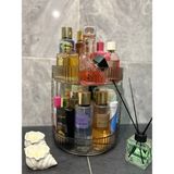 Ar&Be Makyaj Organizer Kozmetik Organizer Takı Organizer 2 Katlı 360 Dönerli Mutfak ve Banyo Düzenleyici