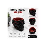arbies beauty El Yapımı Kuru Kafa Küllük – Dekoratif Gotik Tasarım Taş Tozu Küllük