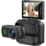 Arbix Spor ve Vlog Kamerası Manyetik Aksiyon Kamerası 2.0" Dönebilen Ekran, 1080P Wi-Fi ve Şarj Kutusu ile Birlikte - Siyah