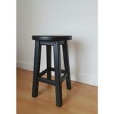 Arbre Ahşap Ahşap Tabure 50 cm Yükseklik - Siyah