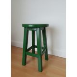 Arbre Ahşap Ahşap Tabure 50 cm Yükseklik - Yeşil