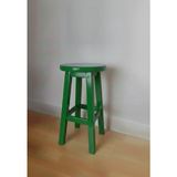 Arbre Ahşap Ahşap Tabure 55 cm Yükseklik - Yeşil