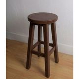 Arbre Ahşap Ahşap Tabure 60 cm Yükseklik Renkli - Ceviz