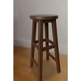 Arbre Ahşap Ahşap Tabure 70 cm Yükseklik - Renk Seçenekli - Ceviz