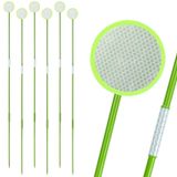 Arbxvnr Karanlıkta parlayan Şerit Tanımlama Reflektörleri, 6 paket floresan yeşil reflektör, her biri 48 inç ayarlanabilir fiberglas çubuk seti, çift taraflı kar karanlıkta parlayan yansıtıcı işaretleyiciler