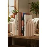 Arc Kitap Tutucu Set | 2 Adet, 3D Baskı Teknolojisi, Geri Dönüştürülebilir PLA, Kaymaz Taban, Masa ve Raf Uyumlu