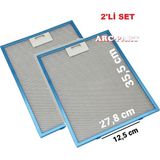 ARC-PART Ferre Fme 600 Davlumbaz Alüminyum Filtre 27,8X35,5 cm - 2'li Set