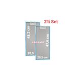 ARC-PART Silverline 1140 W6 Aspiratör Alüminyum Filtre - 2'li Set - (20,5X48,3 cm / 20,5X47,6 Cm)