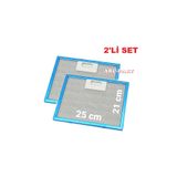 ARC-PART Silverline 1170 Astec Aspiratör/davlumbaz Alüminyum Filtre - 25X21 cm (2'li Set)