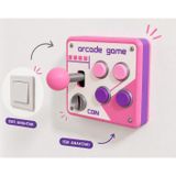 Arcade Atari Oyun Kumandası Görünümlü Duvar Anahtar Çerçevesi | Anahtar Çerçevesi,Mini Joystick Dekoratif Anahtar Çerçevesi Süsü,Çocuk Odası,Gamer Odası, Işık Anahtar Kapağı