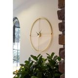 Arcadia Sessiz Altın Metal Duvar Saati - 70 X 70 Cm - Aps075 - Altın Dekoratif Duvar Saati