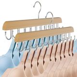 ArcaGuru Sütyen Askısı, Dolap için Sütyen Tutacağı, Dolap Düzenleyici için Sütyen Askıları, Katlanabilir Ahşap Tank Top Askı 20 Kanca Kapasitesi, Yurt ve Tank Top için Daire için, Sütyen, Eşarp, 2'li