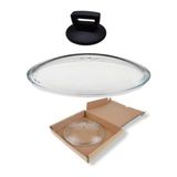 Arcak2 Karaca Kulp + 20 cm Tencere Sahan Tava Cam Kapağı