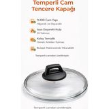 Arcak2 Karaca Kulp ve 18 cm Tencere Sahan Tava Cam Kapağı (Dikkat Sadece Cam ve Kulptur.)