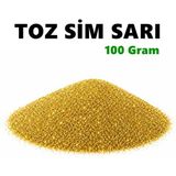 Arcan Toz Sim 100 gr Parlak Epoksi Etkinlik ve Tırnak Süsleme Simi - Sarı