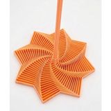 Arcanium Geometrik Spiral Yıldız - Eğitici Stem Oyuncak & Montessori Uyumlu Görsel Algı Geliştirici Matematik Materyali - Turuncu
