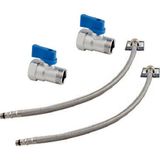 ARÇE 1/2 Mini Vana 50CM Batarya Flex Hortum 2 er Adet Krom E2224