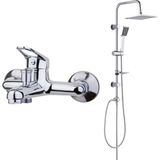 Arçe Banyo Bataryası Tema Rain Quadro Tepe Duş Takımı