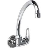 Arçe Duvardan Tek Girişli Krom Kaplama Pirinç Malzeme Lavabo Bataryası