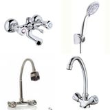 Arçe Klasik Çevirmeli Banyo + Kuğu Evye + Spiralli Lavabo Bataryası + Duş Takımı
