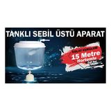 Arçelik 1135 SP Uyumlu Sebil Üstü Aparatı Kırılmaz,Hazneli (15 Metre Hortumlu) (Beyaz)