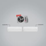 Arçelik 1+2 Multi Klima / 1 Adet 9 Btu Beyaz+1 Adet 9 Btu Beyaz Iç Ünite / 1 Adet 18 Btu Dış Ünite