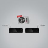 Arçelik 1+2 Multi Klima / 1 Adet 9 Btu Siyah+1 Adet 9 Btu Siyah Iç Ünite / 1 Adet 18 Btu Dış Ünite