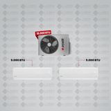 Arçelik 1+2 Multi Sistem Klima / 18100 Md Pro Dış Ünite ( 2 Adet 9.000 Btu Beyaz Iç Ünite )